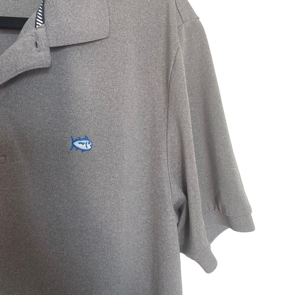Southern Tide Gray Performance Polo Extra Large - Picture 2 of 7
